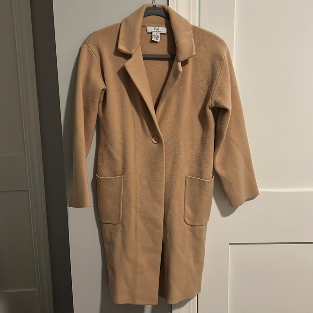 Magaschoni Cardigan tan cotigan cardigan sweater coat
